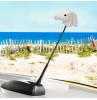Cooltoppers White Horse Car Antenna Topper / Cute Dashboard Accessory 